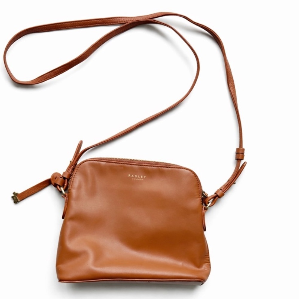 RADLEY LONDON Crossbody Bag Purse Leather cognac brown
